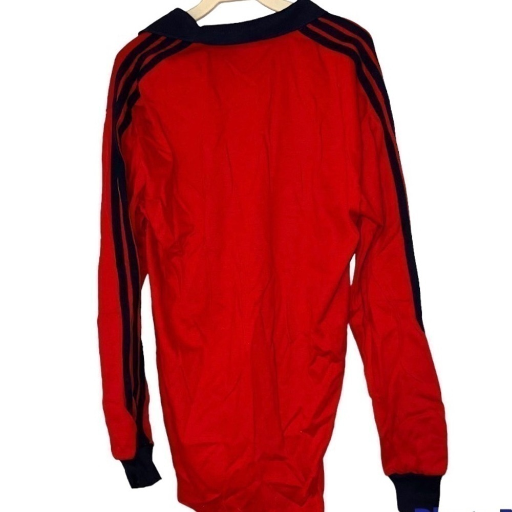 Vintage Adidas long-sleeves T-shirt, L, red. From 1981! - Picture 6 of 7